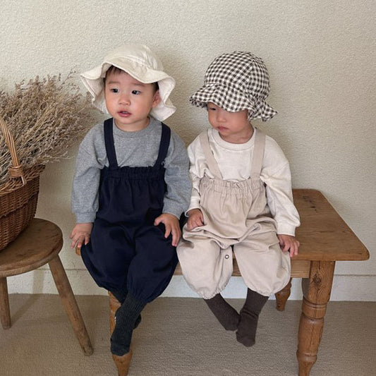 Woven Suspender Suit