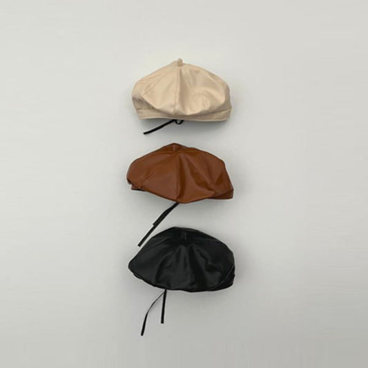Parisian Leather Beret
