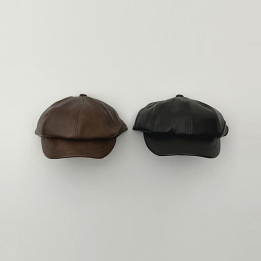 Vintage Leather Beret