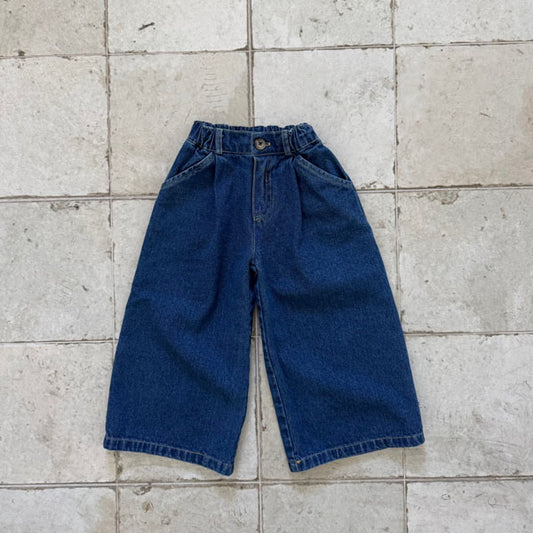 Pintuck Wide Denim