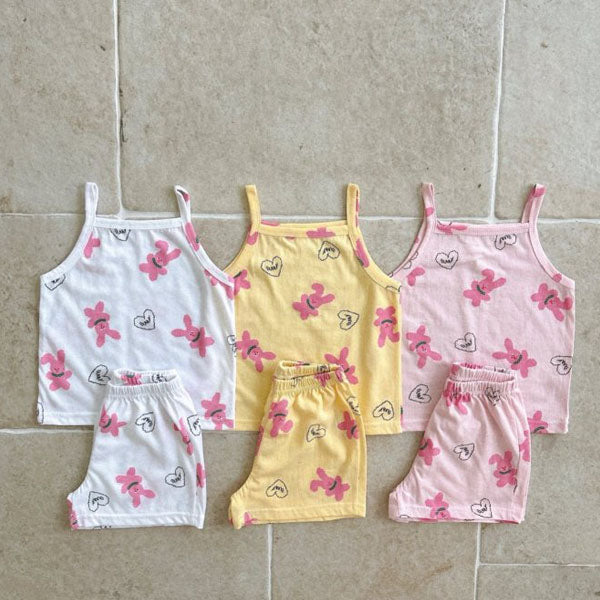Rabbit Strap Sleeveless Pajamas