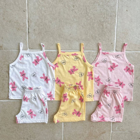 Rabbit Strap Sleeveless Pajamas