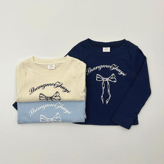 Bling Ribbon Ribbed Tee