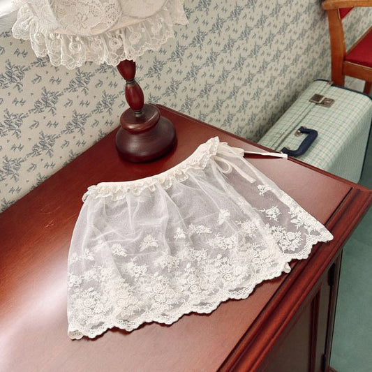 Mesh Lace Layered Skirt