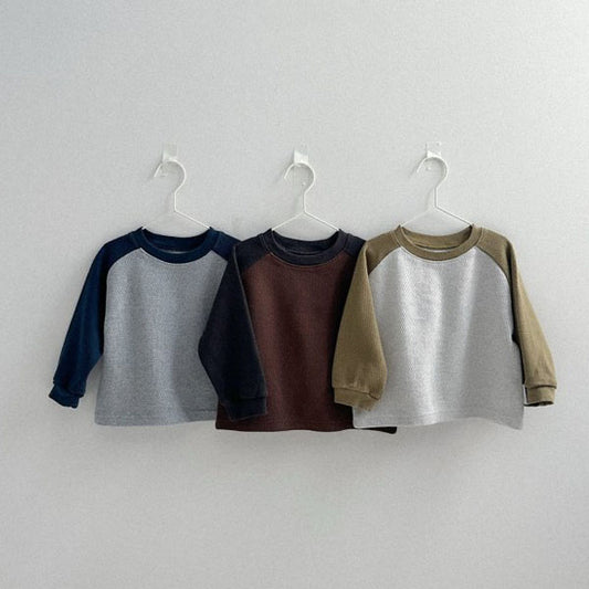 Waffle Raglan Man-to-Man