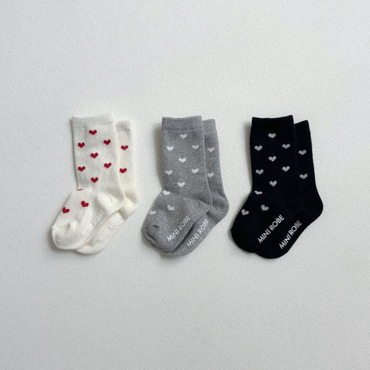 Heart Socks 3-Pack