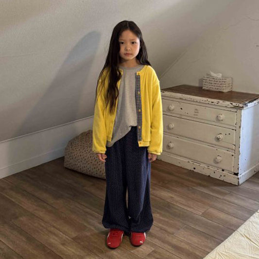 Posy 체크 Cardigan