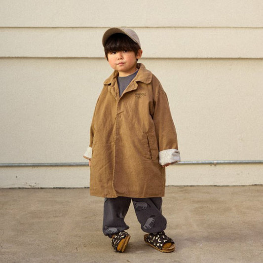 Cotton Collar Long Coat