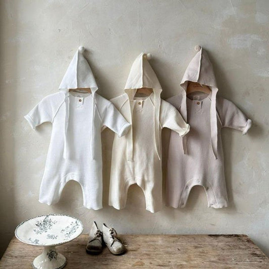 Pom Pom Waffle Suit (with Cone Hat)