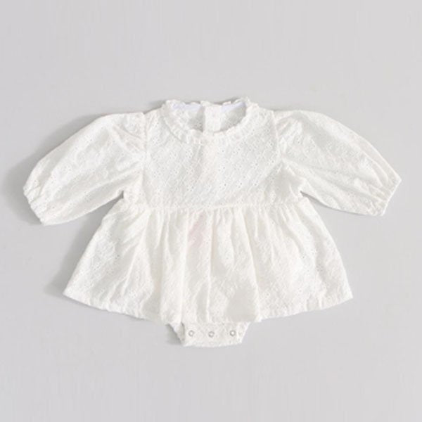 Embroidered Cotton Dress Suit