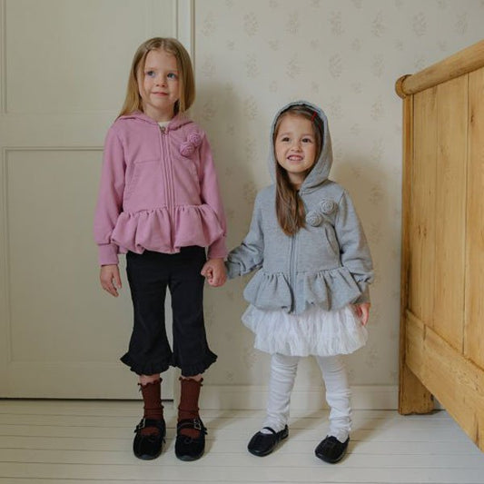 Rosy Balloon Zip-up Jumper