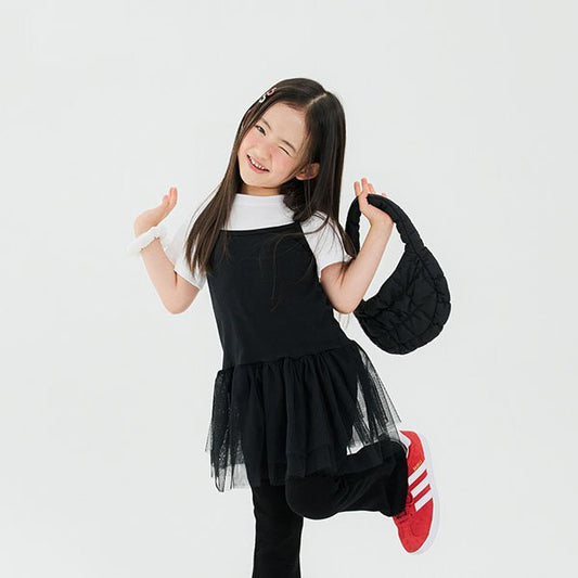 Tutu Layered Strap Tank Top