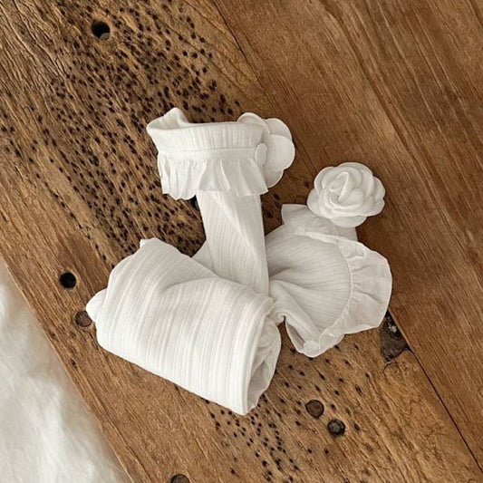 Rose Frill Long Socks