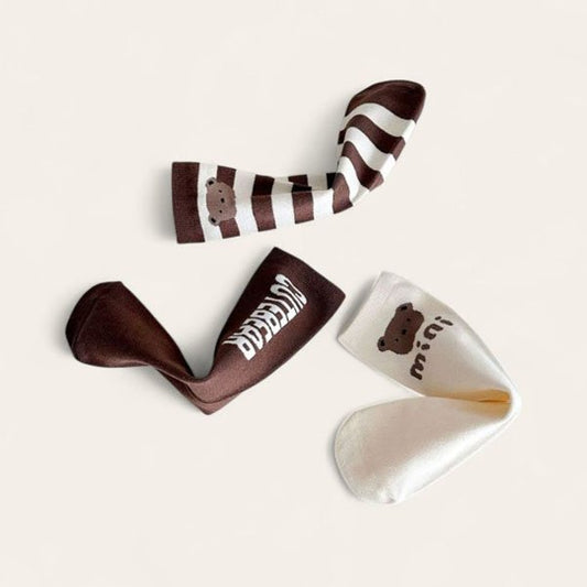 Mini Bear 3pcs Socks Set