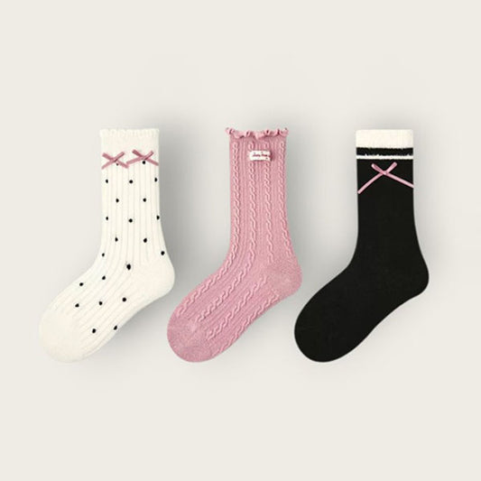 Three Ping 3pcs Socks Set