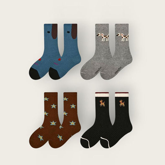Inu 4pcs Socks Set