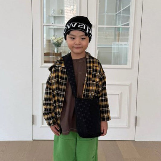 Camisa con capucha a cuadros