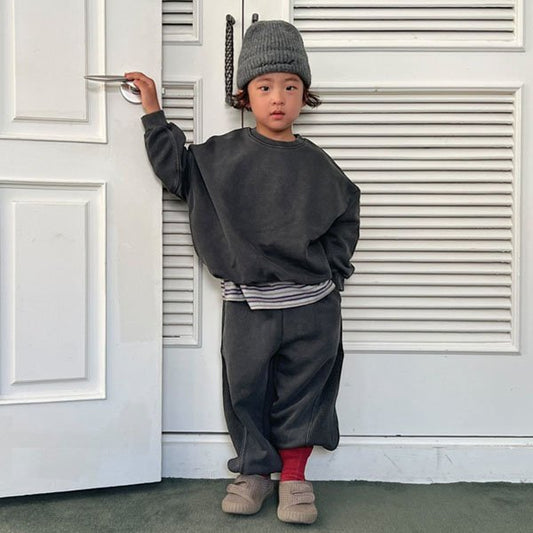 Washed Waffle Jogger Pants