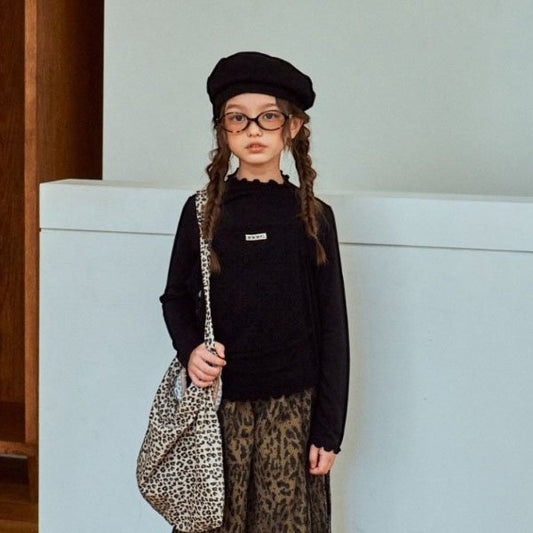 Jersey de cuello alto con motivo