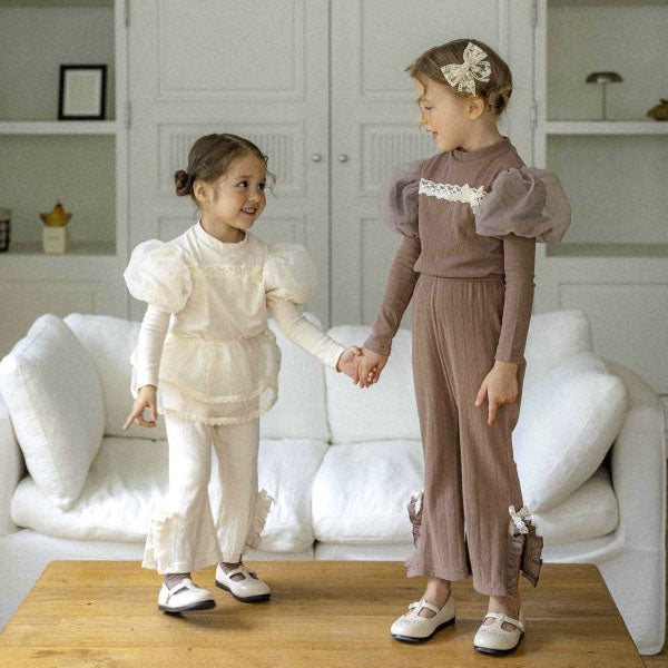 Sherbet Puff Lace Tee