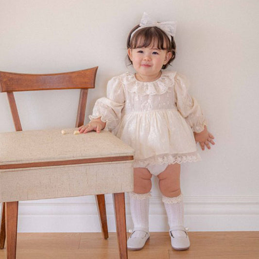 Vanilla Embroidered Suit