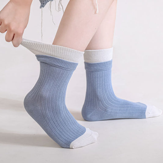 Plain Layered Socks (5 Pairs)