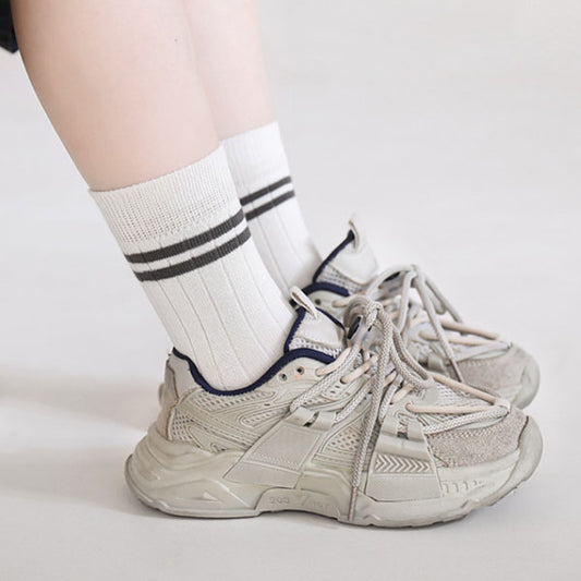 Contrast Line Socks Set (5 Pairs)