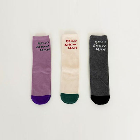 Snowman Socks Set