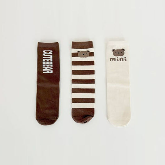 Cute Bear Socks Set