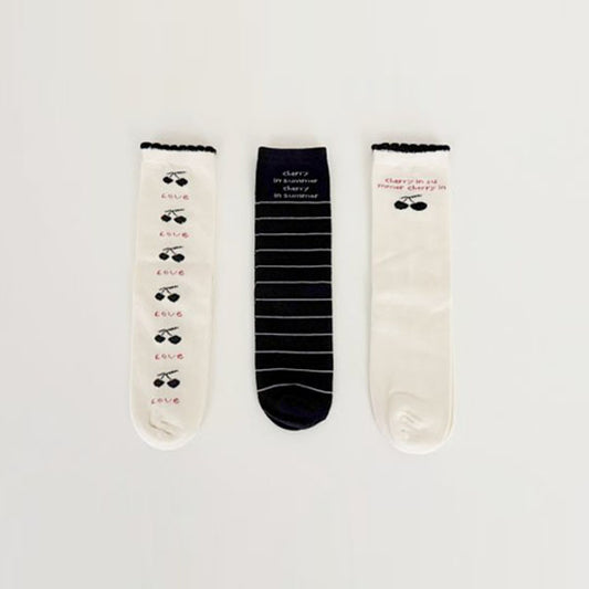 Cherry Love Socks Set
