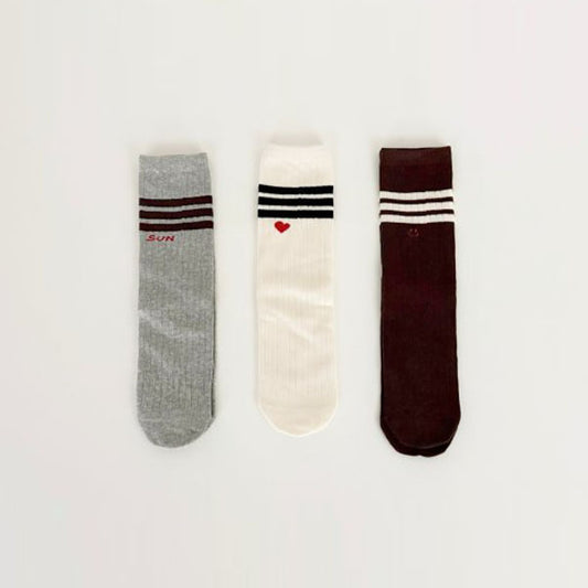 Sun Heart Socks Set