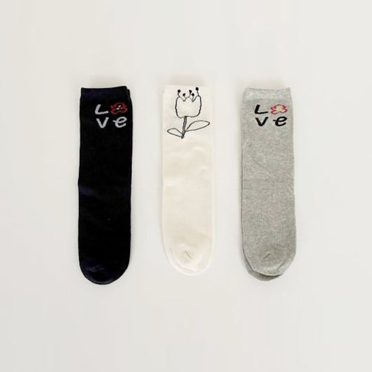 Love Tulip Socks Set
