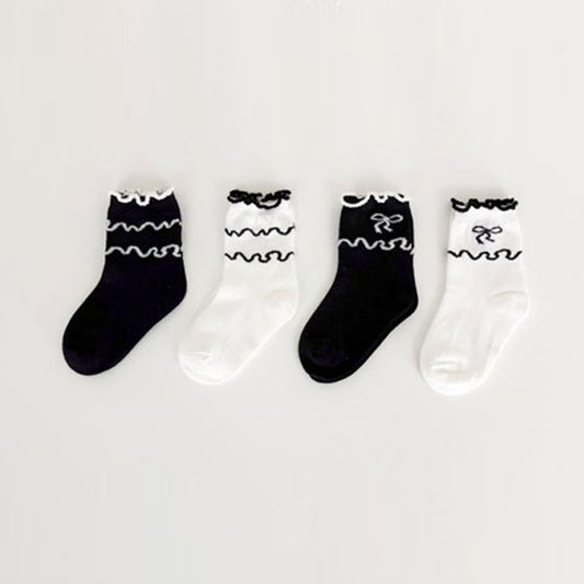Wave Ribbon Socks Set