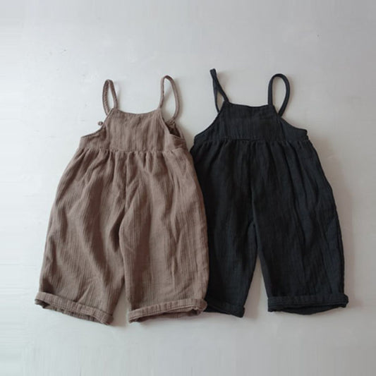 Curly Strap Overalls