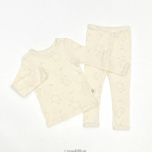 Conjunto de pijama de oso de pescado