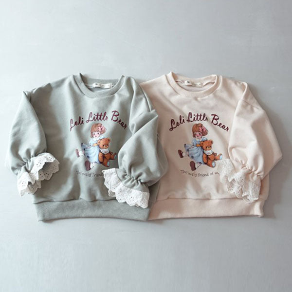 Bear Girl Graphic Frill Tee