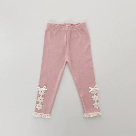 Two Bow Ribbon Leggings