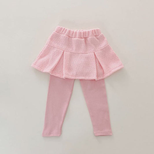 Tweed Skirt Leggings