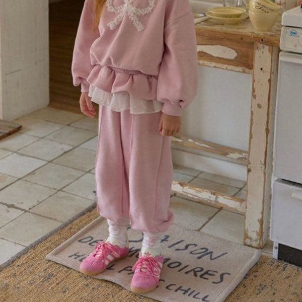 Pintuck Tiered Pants