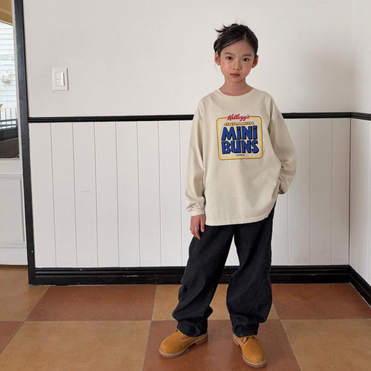 Point Cut Denim Pants