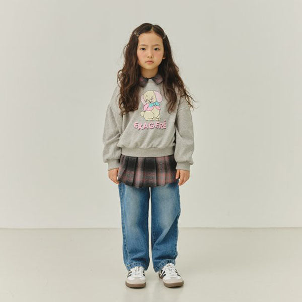 Brushed Wide Denim Pants