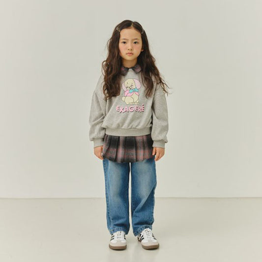 Brushed Wide Denim Pants