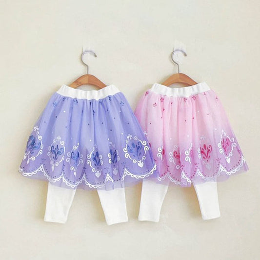 Elsa & Anna Skirt Leggings