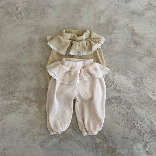 Flower Petal Waffle Pants