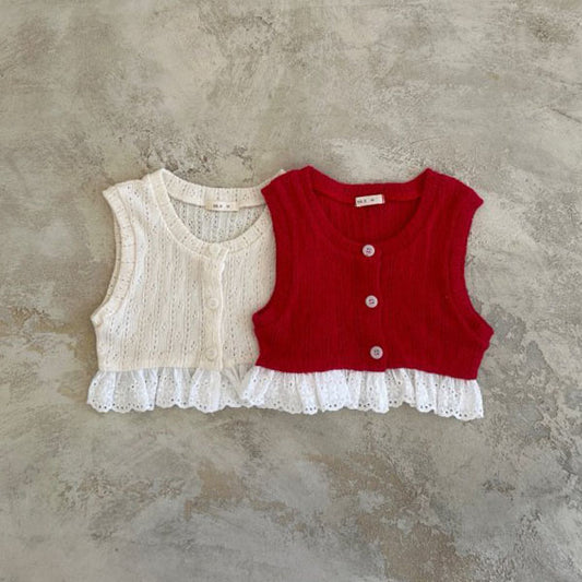 Knit Lace Vest