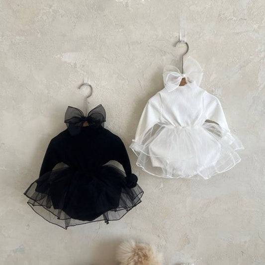 Ribbed Ruffle Tutu Suit