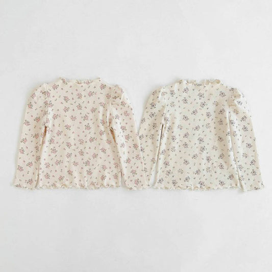 Camiseta floral con volantes Romance