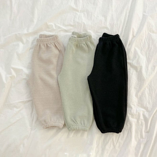 Soft Ribbed Jogger Pants