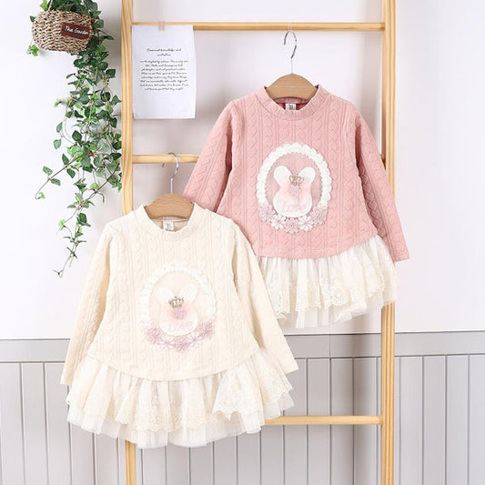 Vestido de conejito de flores