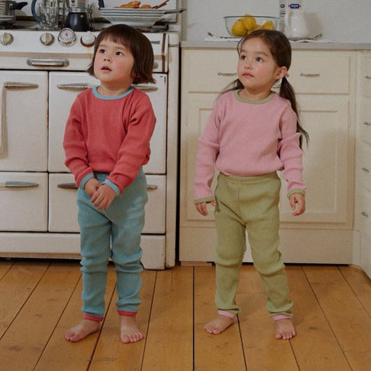 Conjunto de pijama en contraste